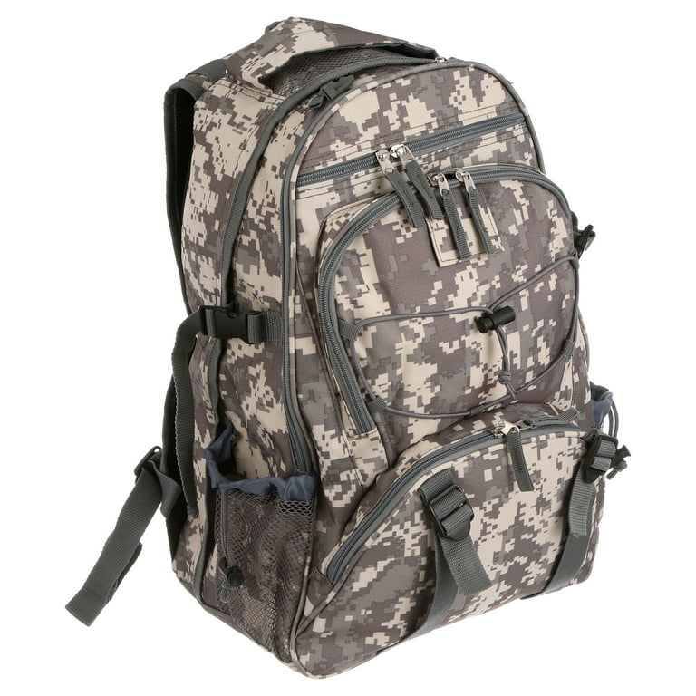 GREY CAMO BACKPACK 26L