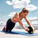 AB ROLLER EXERCISE WHILE-DOUBLE