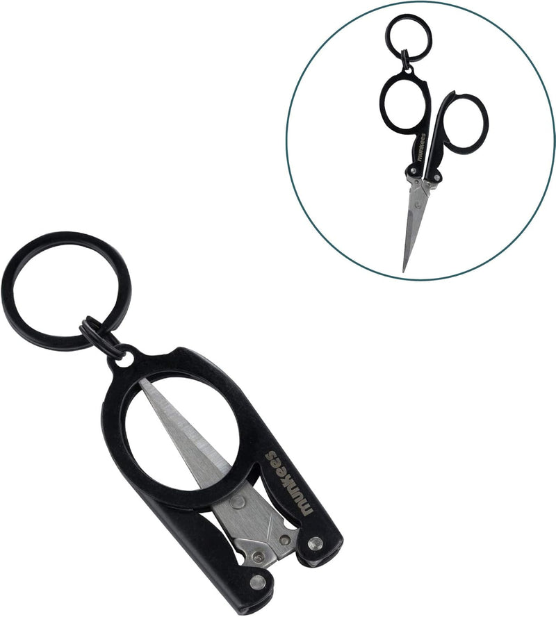 FOLDING SCISSORS WITH KEYRING