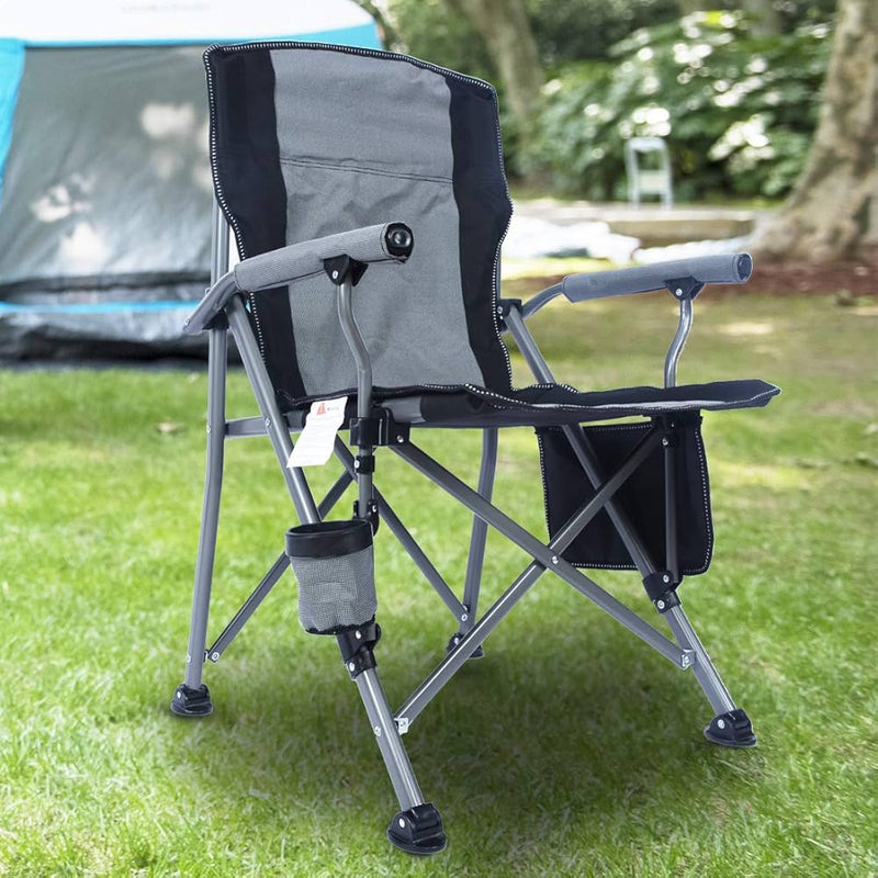 CAMPING CHAIR GREY/BLACK