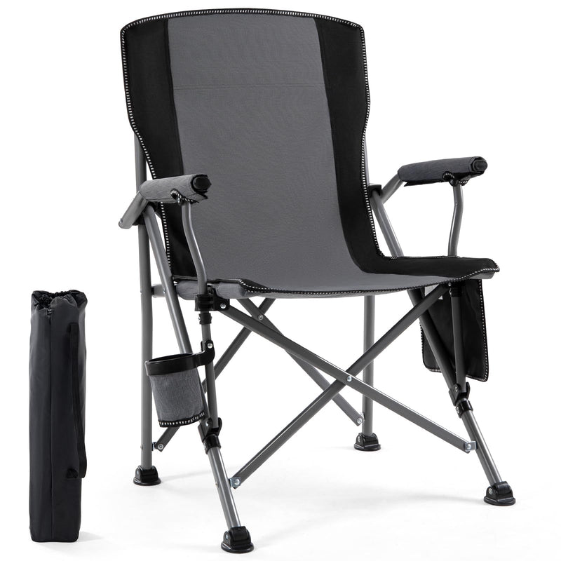 CAMPING CHAIR GREY/BLACK