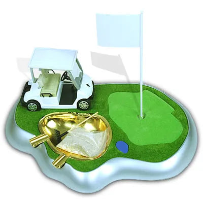 GOLF CAR SHAPED ASTRAY WITH STAND
