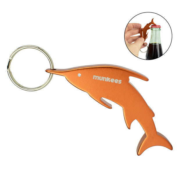 KEYRING WITH BOTTLE OPENER SWORD FISH SHAPE