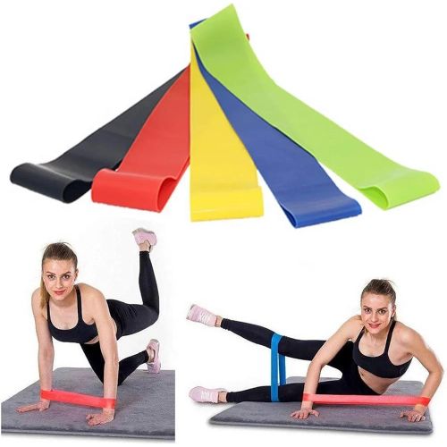 RESISTANCE EXCERCISE LOOP BAND SET 5PCS